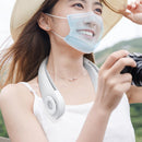 Summer Air Cooling Bladeless Sport Travel Personal Hanging Neck Fan (White)