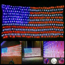 Flag Lights USA Flag Net Light With 420 Super Bright LEDs Independence Day