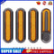4pcs Wheels Hub Cap Protective Shells Reflective Stickers for M365 (Yellow)