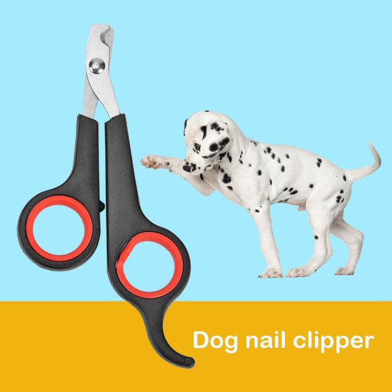 Stainless Steel Pet Nail Toe Scissors Dog Cat Claw Grooming Clipper (Black)