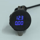 3A QC 3.0 USB Car Charger Power Socket Adapter for Motorcycle Boat (Blue) Newly