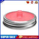 5pcs Wide Mouth Mason Jar Lids Silicone Seal Cover Pickles Cap(Red)