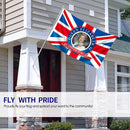 Platinum Jubilee Flag Polyester Queen Elizabeth Banner - British Decor (2) Newly