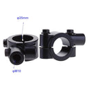 2 x universal motorcycle mirror handlebar holder mirror clamp 25 mm