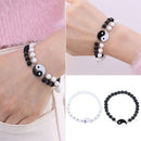 Yin Yang Paired Fashion Jewelry Couple Bracelets Beaded Tai Chi Best Friends