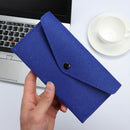 Buckle Pouch Purse Long Felt Coin Wallet Phone Bag Clutch Bag Felt Bag