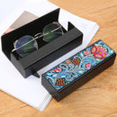 DIY Leather Diamond Painting Glasses Storage Case Mosaic Kit (Q32 Flower) Newly