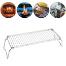 Outdoor Gas Stove Stand Foldable Backpack Fire Barbeque Grill Rack Stand