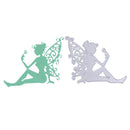 1pcs Metal Steel dainty Sitting fairy Cutting Dies Stencil For DIY Scrapboo