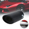 58mm universal black stainless steel car rear exhaust tail muffler tip aut