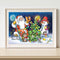 Santa Oil Paint By Numbers Drawing DIY Coloring Picture Hand Painted Wall Arts