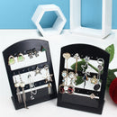 24 Holes Earrings Jewelry Display Rack Home Ear Hook Holder Storage Shelf