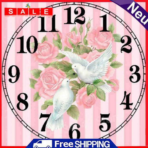 Matefield 5D Craftsman, Diamond Color, Pigeon and Cross, Set with Embroidery