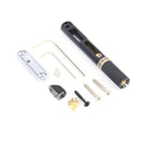 Black Single String Fan Bass Bridge with 4pcs Screws Guitar Instrument Accessory