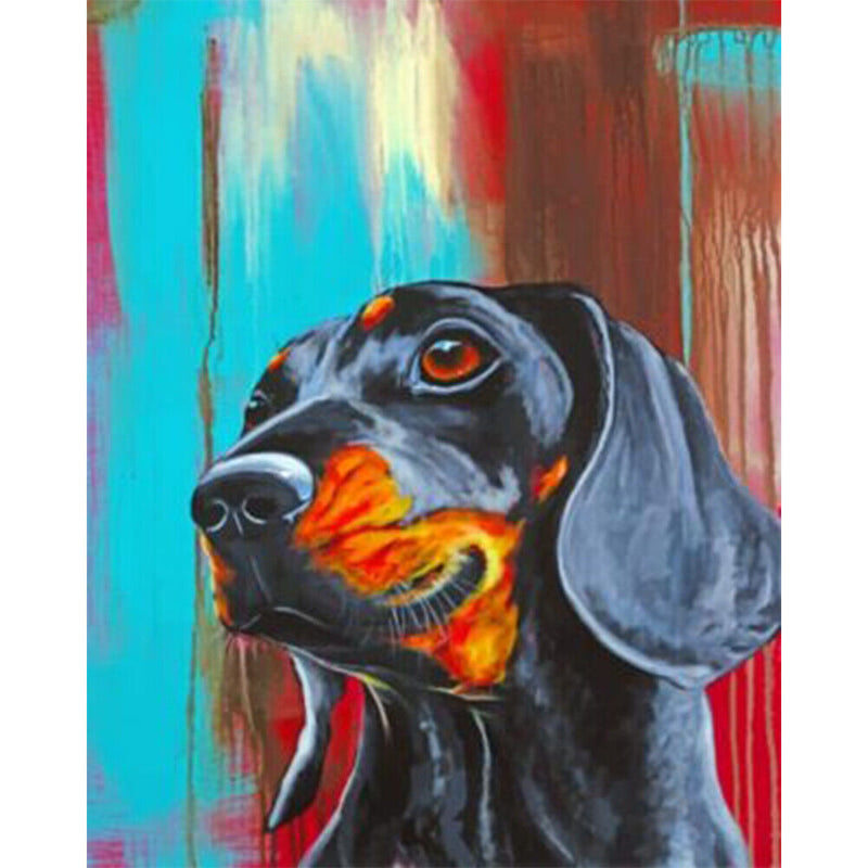 Animal Oil Paint By Numbers Kit DIY Acrylic Painting on Canvas Frameless Draw