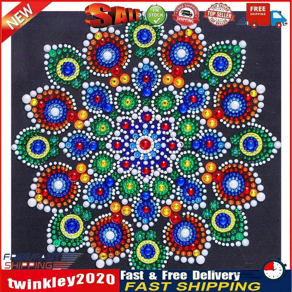 5D Part Special Shaped Drill Luminous Diamond Painting Mandala Art (GT107) Newly