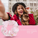 Korean Hair Ring Rope Flower Printed Scrunchies Women Ponytail Holder Hair Ties