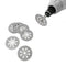 Steel Diamond Cutting Discs Thin Durable Rotary Saw Blade (10pcs 2 Rod) Newly