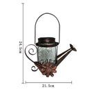 2PCS Solar Lantern Outdoor 20 LEDs Hanging Watering Can Fairy Lights