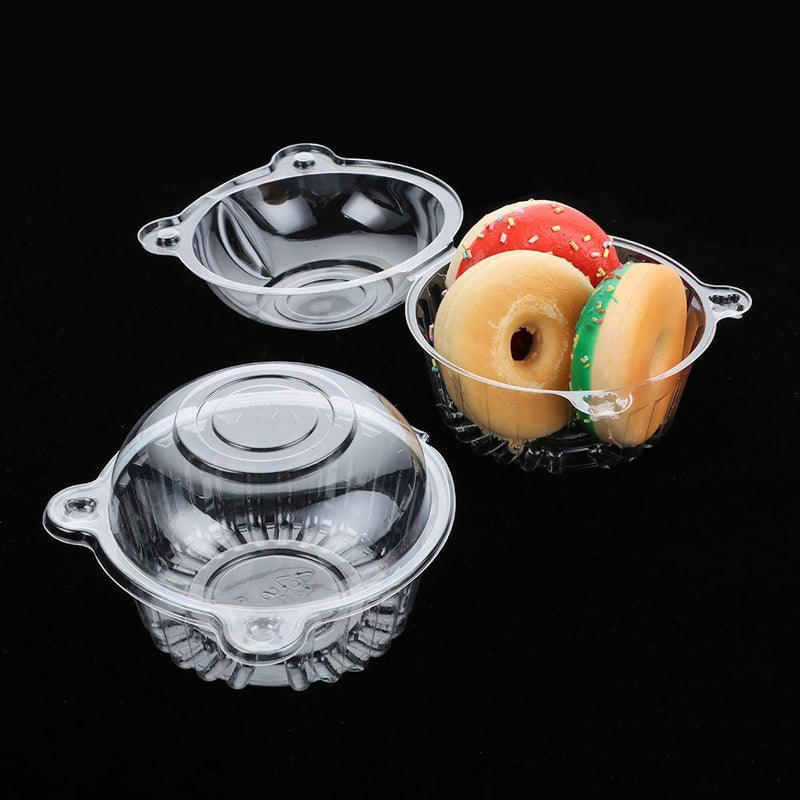 Disposable Reusable Muffin Cup Cake Holders Boxes Cases Set Plastic Cupcake