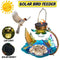 Solar Hanging Bird Feeder Lamp Outdoor Garden Yard Feeding Decor Station V9N1