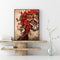 Fox Girl Oil Paint By Numbers Kits DIY Handpainted on Canvas Wall Pictures