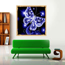 Butterfly Painting 5D Diamond Mosaic Embroidery DIY Cross Stitch Kit(Blue)