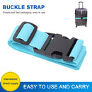 Nylon Travel Tied Cargo Luggage Lash Belt Strap Buckles Camping Kit (Blue) Newly