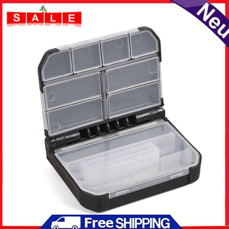 Fishing Tackle Box with Compartment Grids Lead Tool Storage Boxes Case Organizer