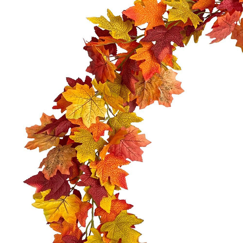 Wedding Decor Thanksgiving Day Wall Hanging Plants Faux Maple Leaf Cane Vine