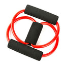 8 Word Rubber Yoga Fitness Chest Expander Rope Workout Equipment (Red) Newly