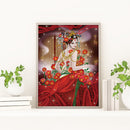 Chinese Style Beauty 5D Diamond Painting Partial Special Shaped Drill (K055)