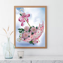 5D Diamond Painting Kit Flower Umbrella Partial Special Shape DIY Wall Art