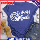 Thats my girl Volleyball T-Shirt Tee -07588 S-Retro blue