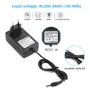 21V 2A 18650 Lithium Battery Charger DC5.5mm Power Adapter Charger (EU) Newly