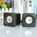 2x Portable Computer Speakers USB Powered Desktop Mini PC Laptop N2M6 M4D4