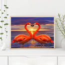 Oil Paint by Numbers Kit Flamingo DIY Picture Drawing Artwork Wall Craft Gifts