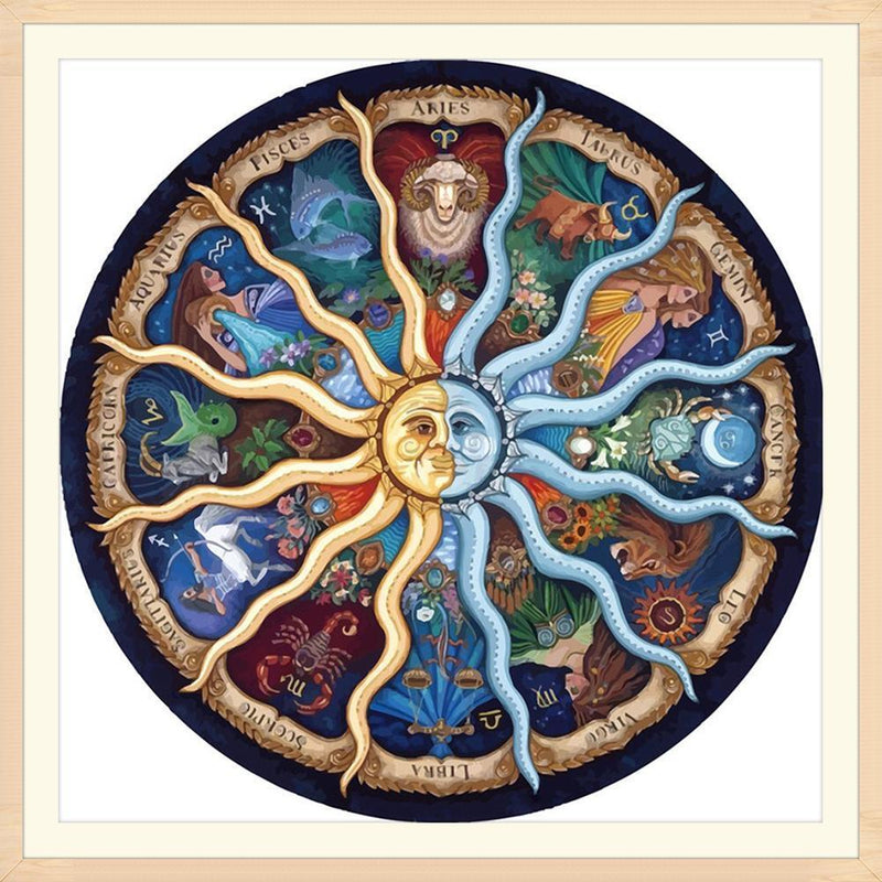5D DIY Full Drill Diamond Painting Round Geometry Cross Stitch Embroidery Newly