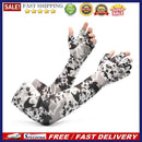 UV Protection Ice Fabric Arm Sleeves Female Male Unisex Half Fingers Arm Co