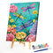 Dragonfly in Flower Oil Paint By Number DIY Handpainted on Canvas Wall Art