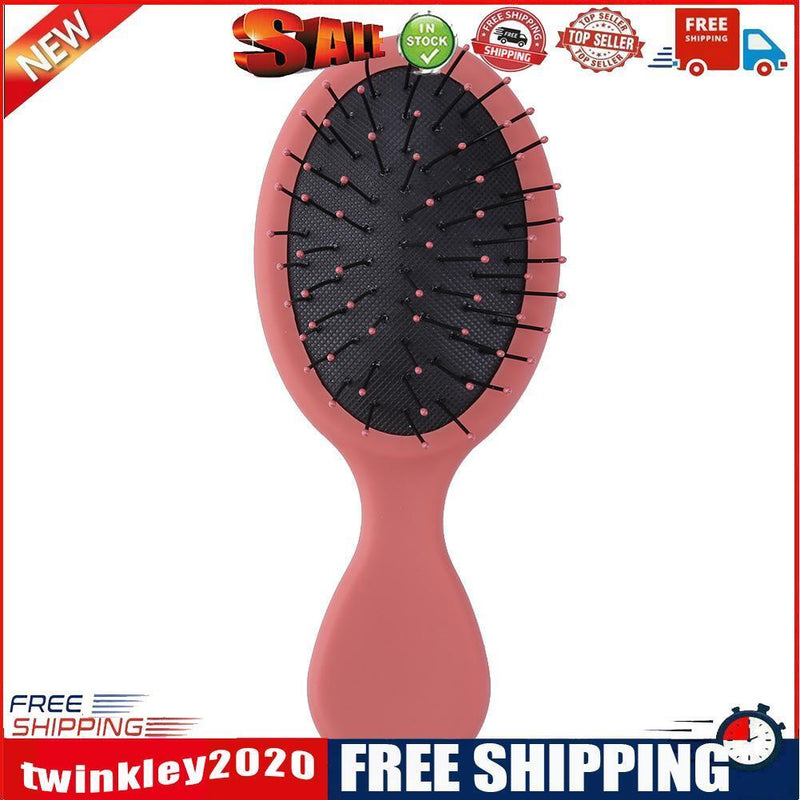 Portable Hair Comb Brush Anti-Static Air Cushion Massager Hairbrush (Pink)