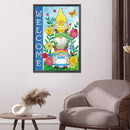 5D DIY Diamond Drawing Garden Gnome Special-shaped Partial Drill Wall Decor Art