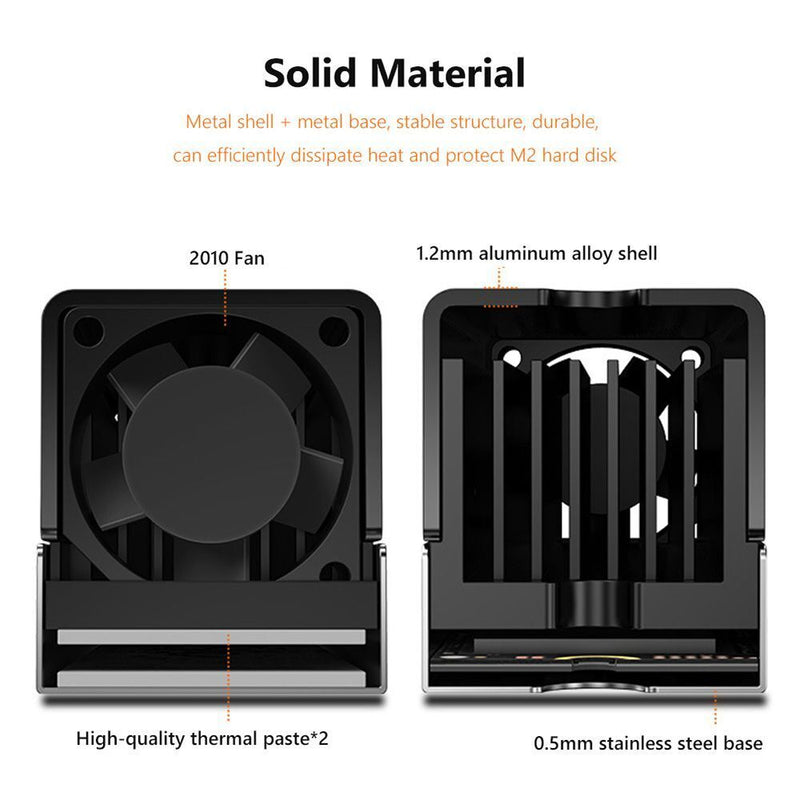 Drive Thermal Pad Drives Radiator M.2 2280 Heat Sink Cooling Fan SSD Heatsink