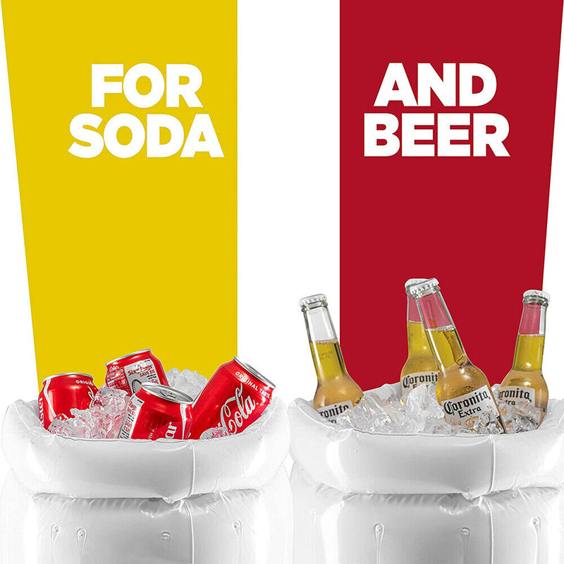Inflatable Beer Mugs Coolers Summer Beach PVC Cold Drinks Party Supplies Newly