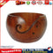 Handmade Wooden Yarn Bowl Crochet Organizer Storage Knitting Holder (A) Newly