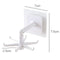 360 Degree Rotating & 180 Degree Tilt Kitchen Hook Rack 6-Claw (White) Newly