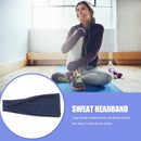 Sweat Headband Non-slip Elastic Stretch Hair Band Sports Safety (Navy Blue)