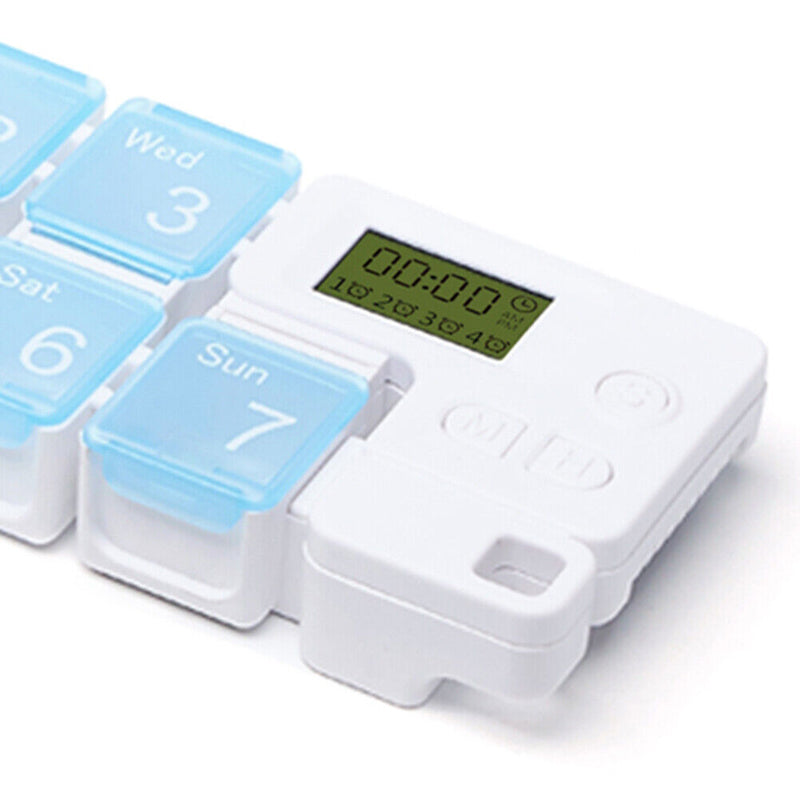 Electronic Medicine Drug Storage Alarm Box Timing Reminder Week Smart Pill