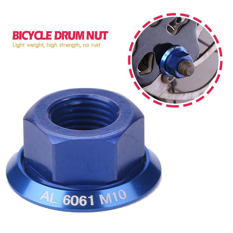 1pc Bicycle Hub Nuts M10 Fixed Gear MTB Road Folding Bike Screw Bolt