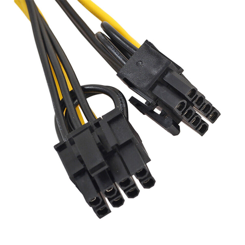 20cm 6 Pin to Dual 8 Pin PCI Power Splitter Cable VGA PCI Express Adapter